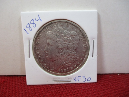 1884 Morgan Silver Dollar Coin-A