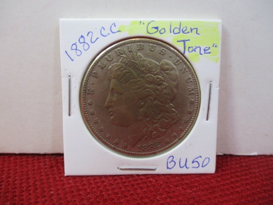 *1882-CC Golden Tone Morgan Silver Dollar Coin