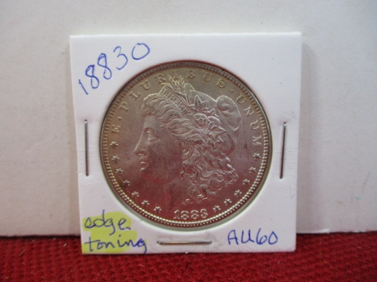 1883-O Edge Toning Morgan Silver Dollar Coin