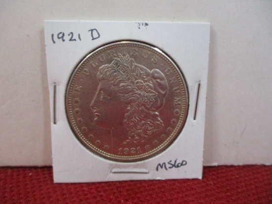 1921-D Morgan Silver Dollar Coin-A