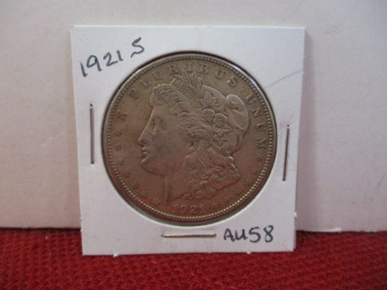 1921-S Morgan Silver Dollar Coin-A