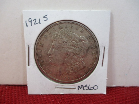 1921-S Morgan Silver Dollar Coin-E