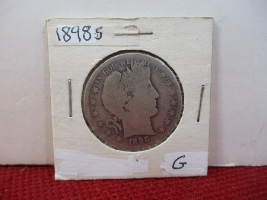 1898-S Barber Silver Half Dollar Coin