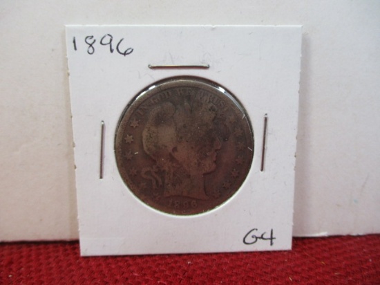 1896 Barber Silver Half Dollar Coin