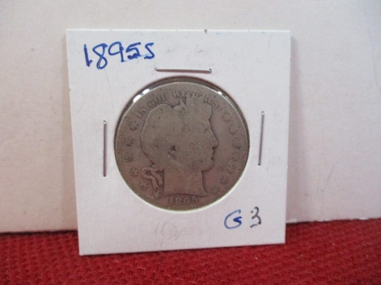 1895-S Barber Silver Half Dollar Coin