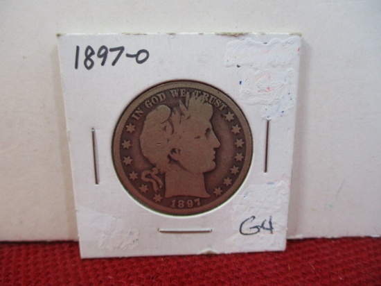 1897-O Barber Silver Half Dollar Coin