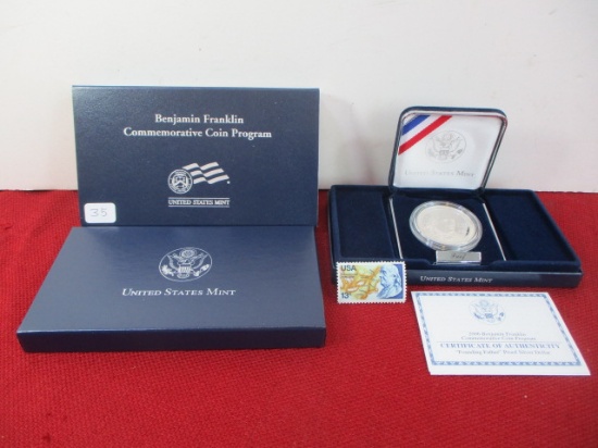United States Mint Benjamin Franklin Commemorative Coin Set-C