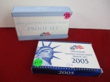 United States Mint 2005 and 2009 Proof Sets