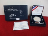 United States Mint Little Rock Central Hish School Desegragation Proof Silver Dollar Coin