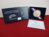 United States Mint Jamestown 400th Anniversary Proof Silver Dollar Coin-A