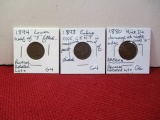 Indianhead Penny Mixed Lot-3 Coins of Interest