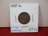 1858 Large Letters Flying Eagle Penny