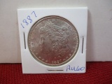 1887 Morgan Silver Dollar Coin-B