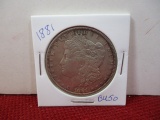 1881 Morgan Silver Dollar Coin