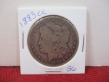 *1883-CC Morgan Silver Dollar Coin-A