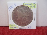 *1880-CC Reverse of 1879 Morgan Silver Dollar Coin