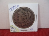 1882-O Die Edge Flaw Morgan Silver Dollar Coin