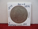 1879 Reverse of 1879 7 Feathers Morgan Silver Dollar Coin