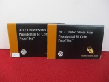 2012 United States Mint Presidential Coin Proof Set-Lot of 2