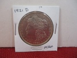 1921-D Morgan Silver Dollar Coin-A
