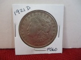 1921-D Morgan Silver Dollar Coin-B