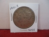 1921-S Morgan Silver Dollar Coin-A