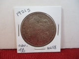 1921-S Morgan Silver Dollar Coin-D