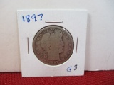 1897 Barber Silver Half Dollar Coin