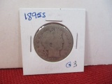 1895-S Barber Silver Half Dollar Coin