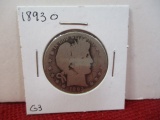 1893-O Barber Silver Half Dollar Coin