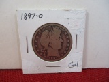 1897-O Barber Silver Half Dollar Coin