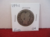 1894 Barber Silver Half Dollar Coin