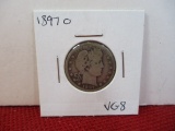 1897-O Barber Silver Quarter Dollar Coin