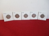 1895 Barber Silver Half Dollar Coins-Lot of 5