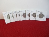 1927 Silver Standing Liberty Quarter Dollar Coins-Lot of 8