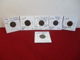 Indianhead Penny Mixed Lot-5 Coins