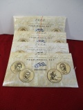 2007 and 2008 First Spouse Bronze Medal Series Four-Medal Set-Lot of 6