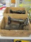 Pair of Antique Singer Sewing Machines in Wood Crates