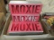 Moxie Negative Space Advertising Plaques-Lot of 3
