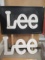 Pair of LEE Jeans Advertising Signs