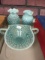 Fenton Blue Hob Nail Glassware Lot