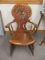 Ornate Carved Wooden Rocker