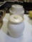 Pair of Covered Stoneware Jars