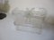 Embossed Glass Refrigerator Jar Set