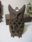 Cast Iron Owl w/ Birds Nest