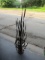 Welded Cat Tail Yard Art