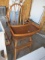 Antique Quarter Sawn Oak High Chair