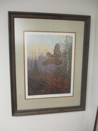 Owen Gromme Signed/Numbered Woodcock Print