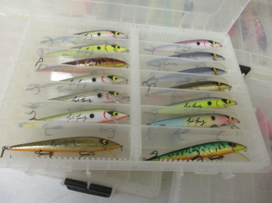 Signed Mixed Fishing Lures-Lot of 14