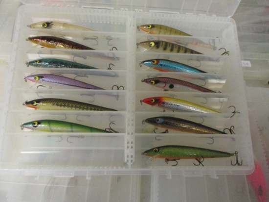 Smithwick Rouge Mixed Fishing Lures w/ Box-Lot of 14